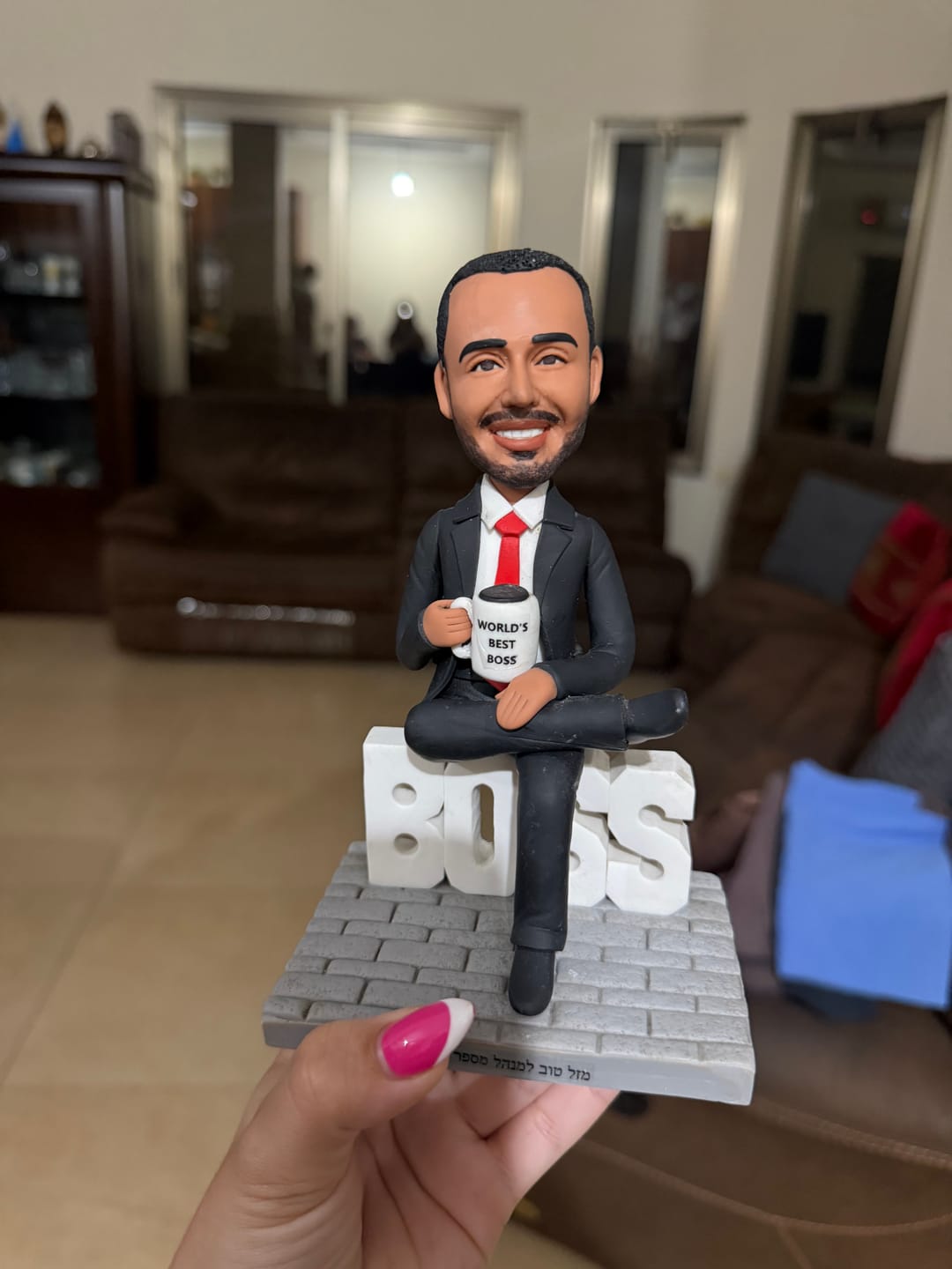 Customer photo review of בובת Mini Me - הבוס המושלם