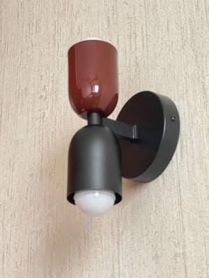Customer photo review of Wall Lamp, Couleur Double Up-Down Glow, E26/E27, Metal Shades