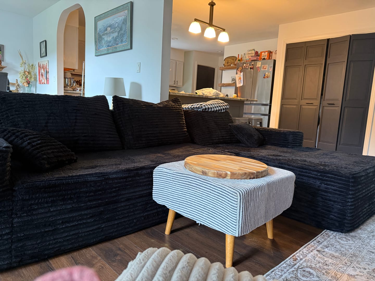 Customer photo review of InnovarHome Astra Sleeper Sectional Sofa