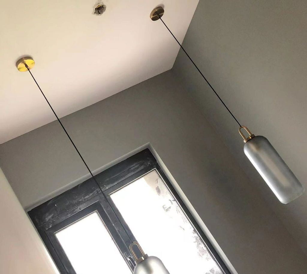 Customer photo review of Pendant Light, Copper-Plated Glass Shade, E26/E27, Hardwired