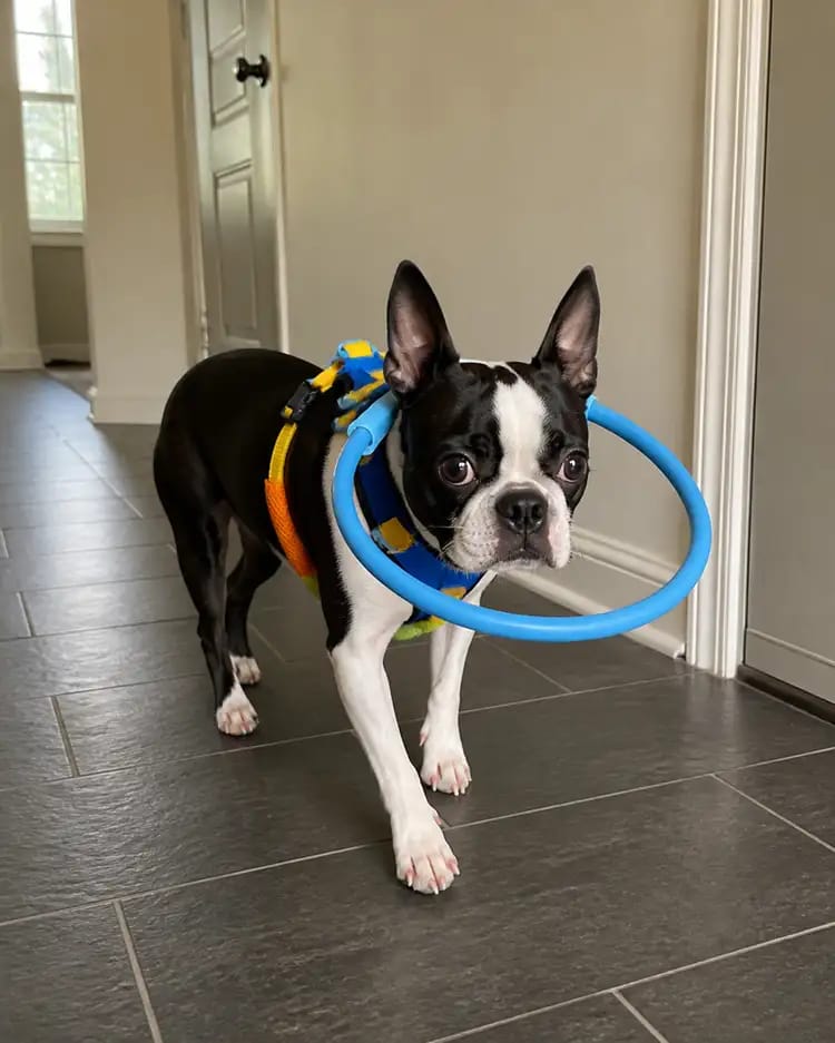 Customer photo review of Halo Safety Ring for Blind Pets