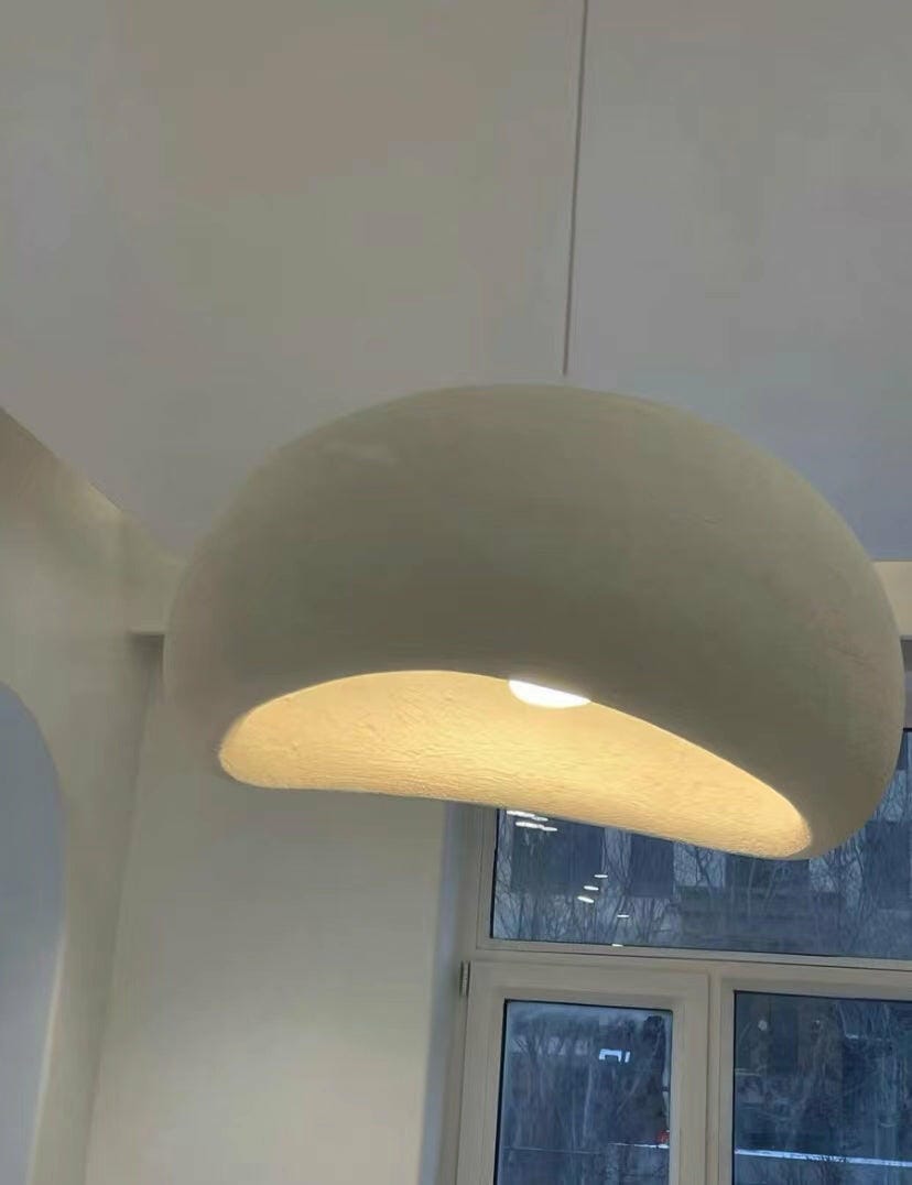 Customer photo review of Pendant Light, Nubia Cloud Sphere, Polystyrene Shade, E26 LED