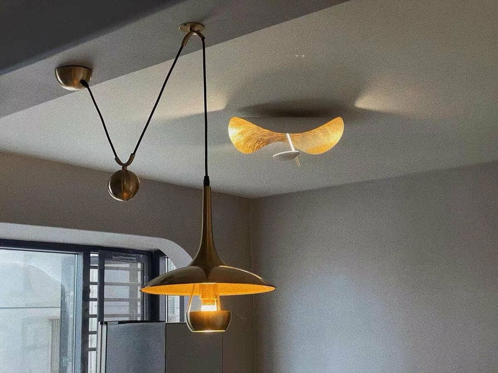 Customer photo review of Onos Pendant Light, Metal Globe Shade, Chrome or Gold, E26/E27, Adjustable