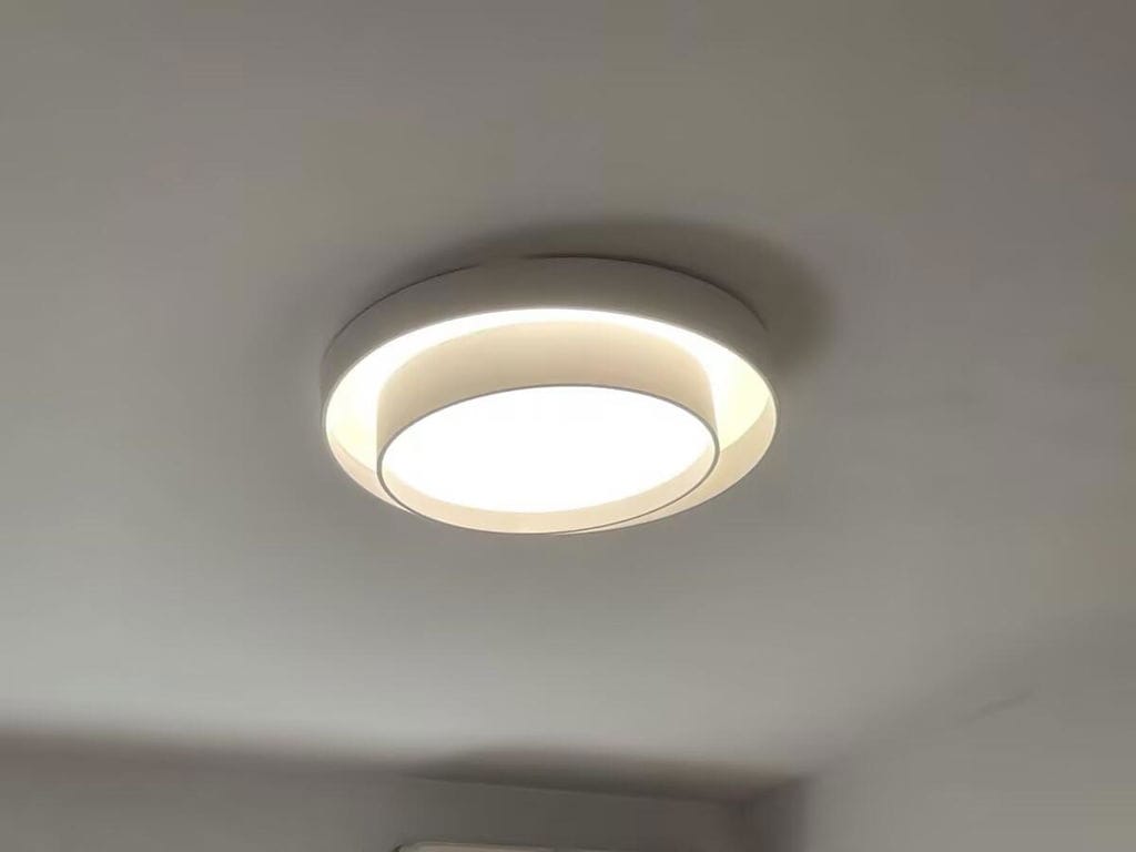 Customer photo review of Melody Ceiling Light, Cylinder Shade, Integrated LED, White Grey Black