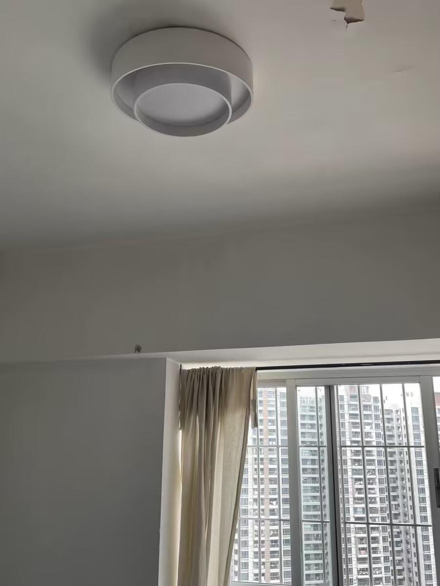 Customer photo review of Melody Ceiling Light, Cylinder Shade, Integrated LED, White Grey Black