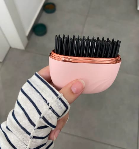 Customer photo review of Portable Straightening Brush™