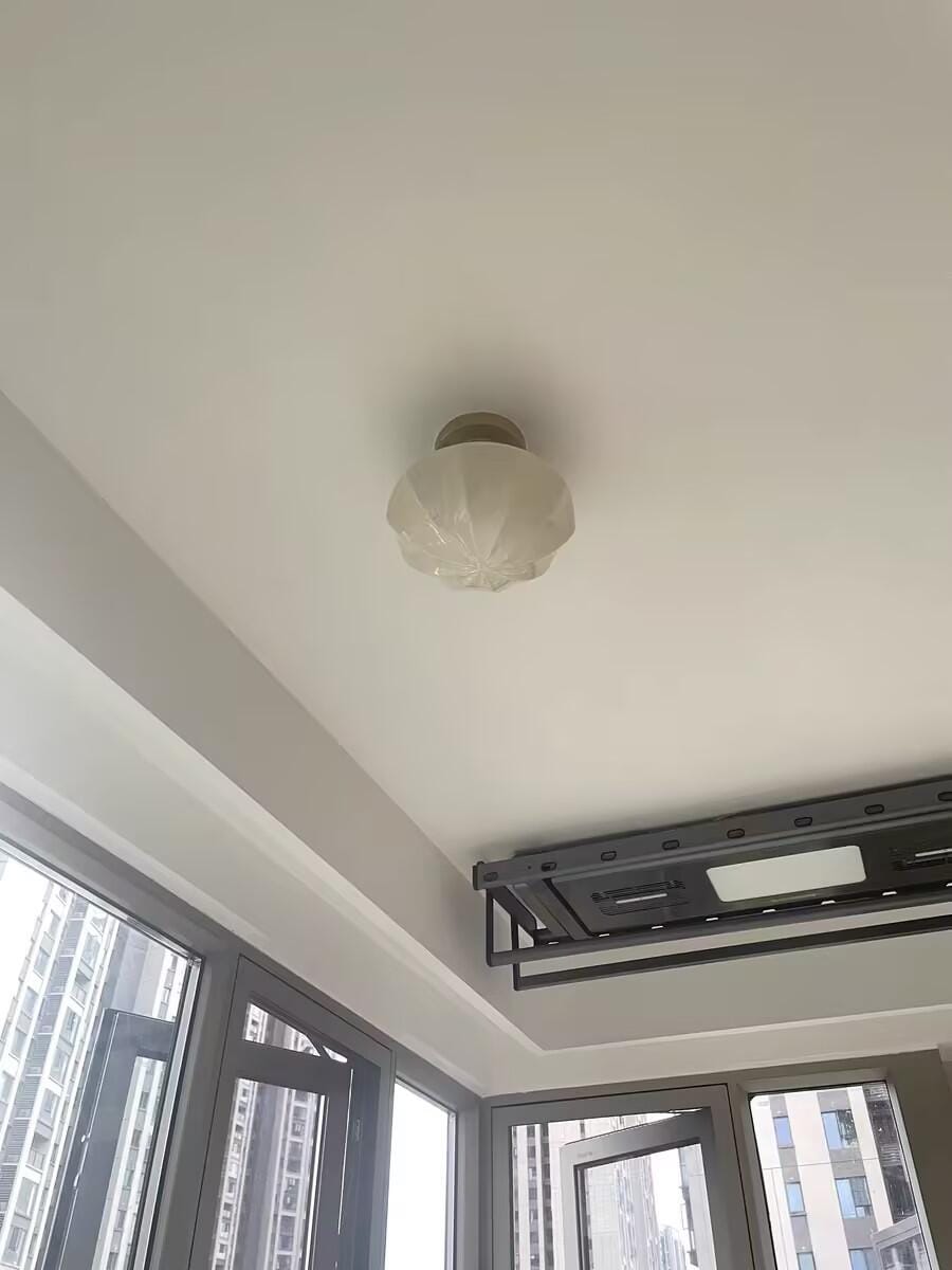 Customer photo review of Ceiling Light, Marta Art Deco Glass Shade, Gold or Chrome, E26/E27