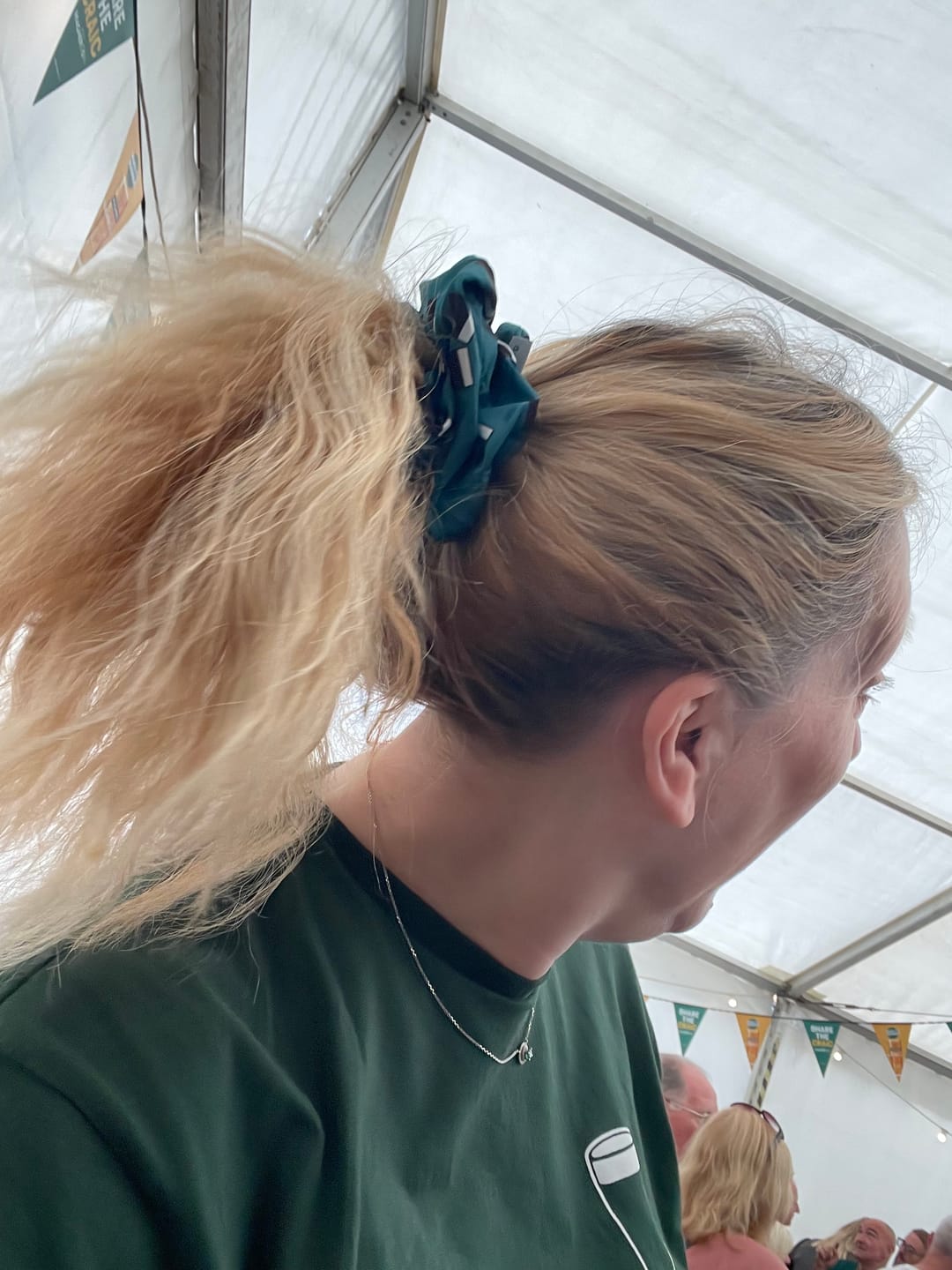 Customer photo review of Green Pints Scrunchie | Born & Bred