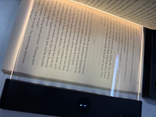 Customer photo review of ReadShine™ Ultra-Thin Reading Light