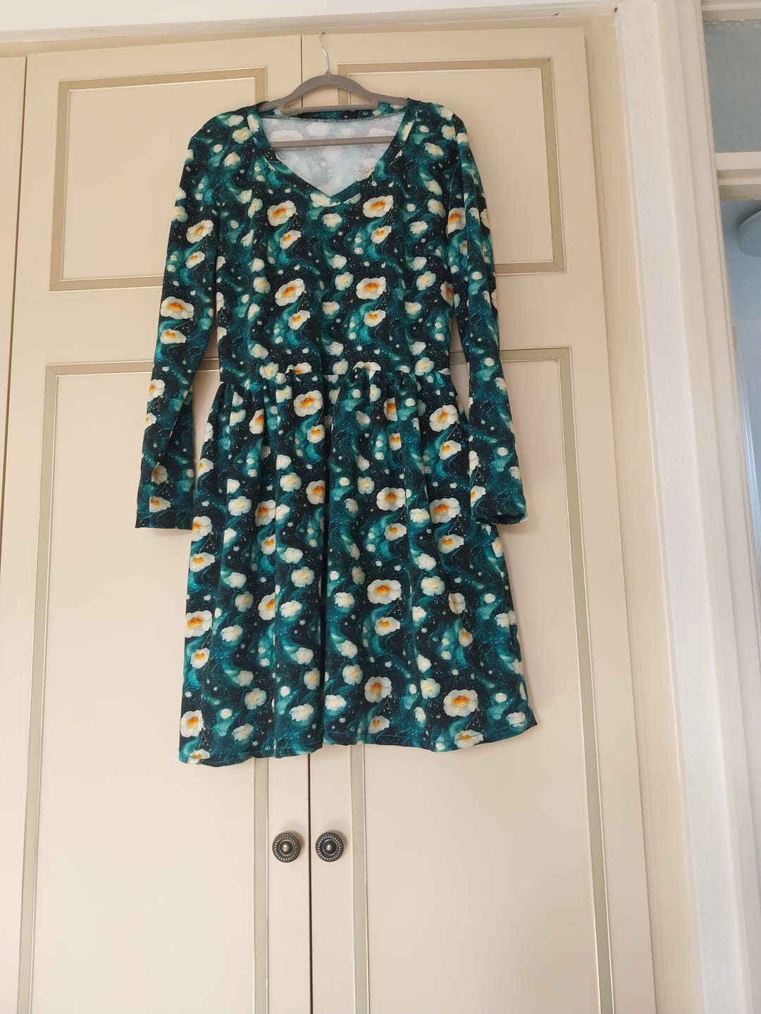 Customer photo review of Flower Storm French Terry Fabric