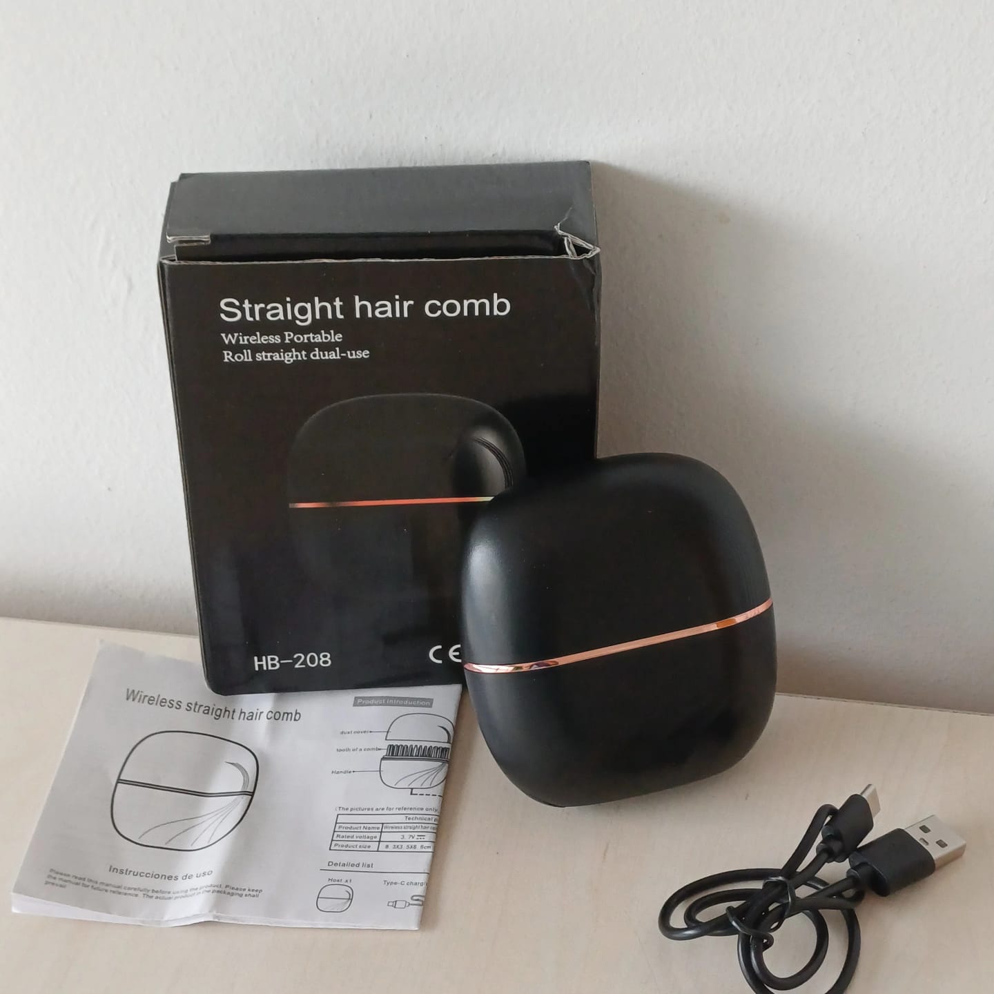 Customer photo review of Portable Straightening Brush™