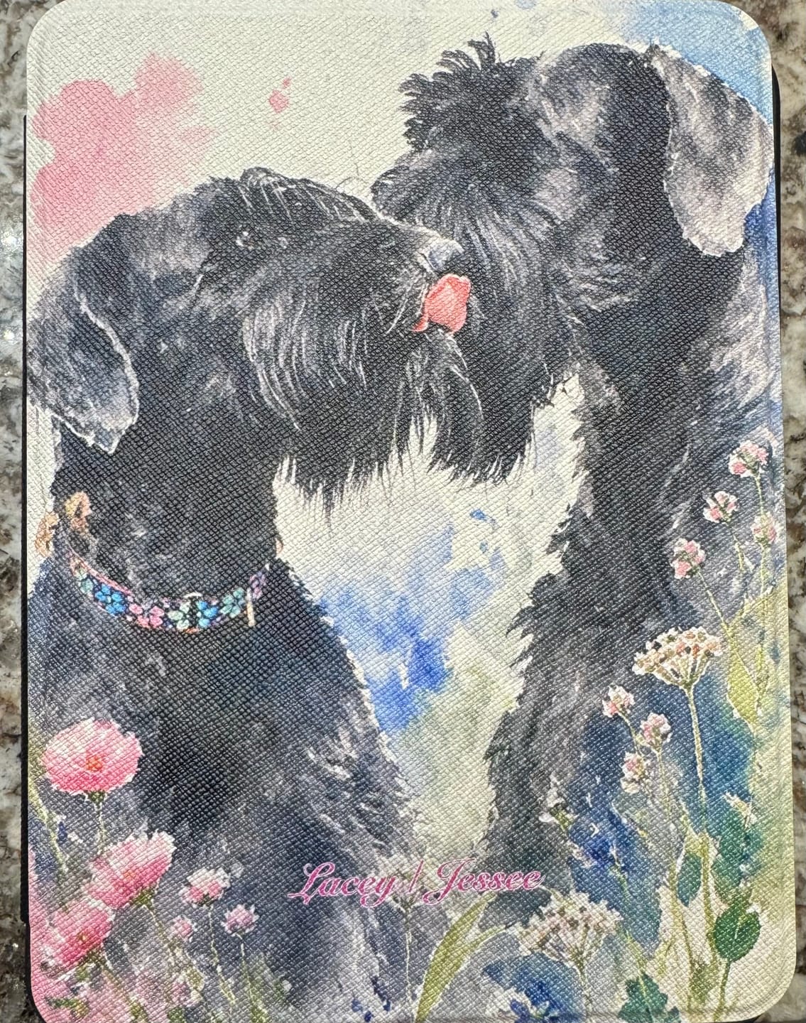 Customer photo review of Graffiti - Personalized Kindle Case