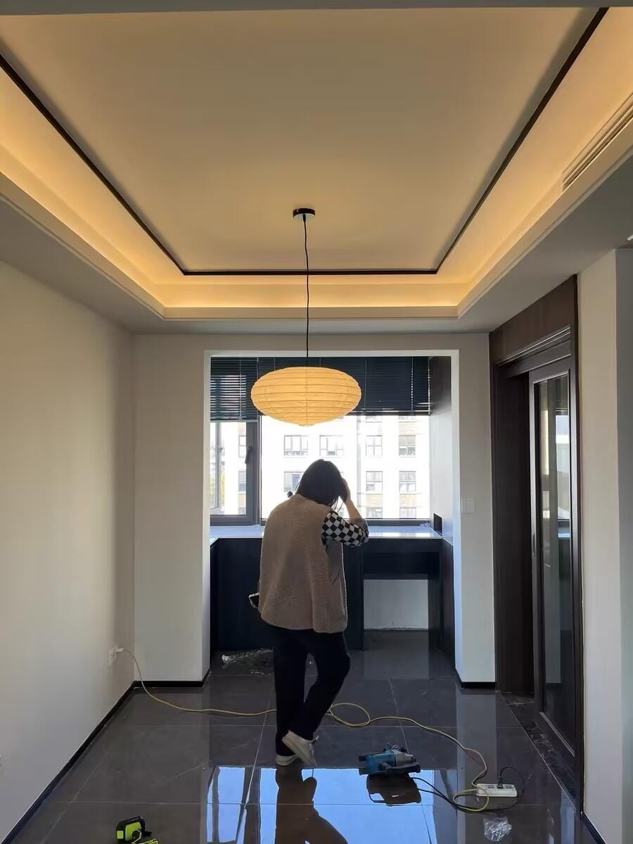 Customer photo review of Pendant Light, Handcrafted Washi Paper Shade, E26/E27, 15A 21A 26A