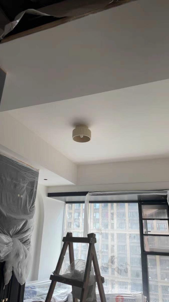 Customer photo review of Ceiling Light, Kami Pleated Resin Shade, E27, Ceiling or Wall Mount