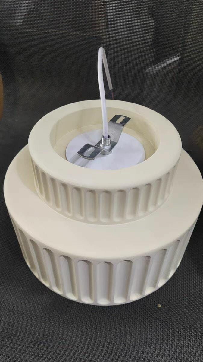 Customer photo review of Ceiling Light, Kami Pleated Resin Shade, E27, Ceiling or Wall Mount