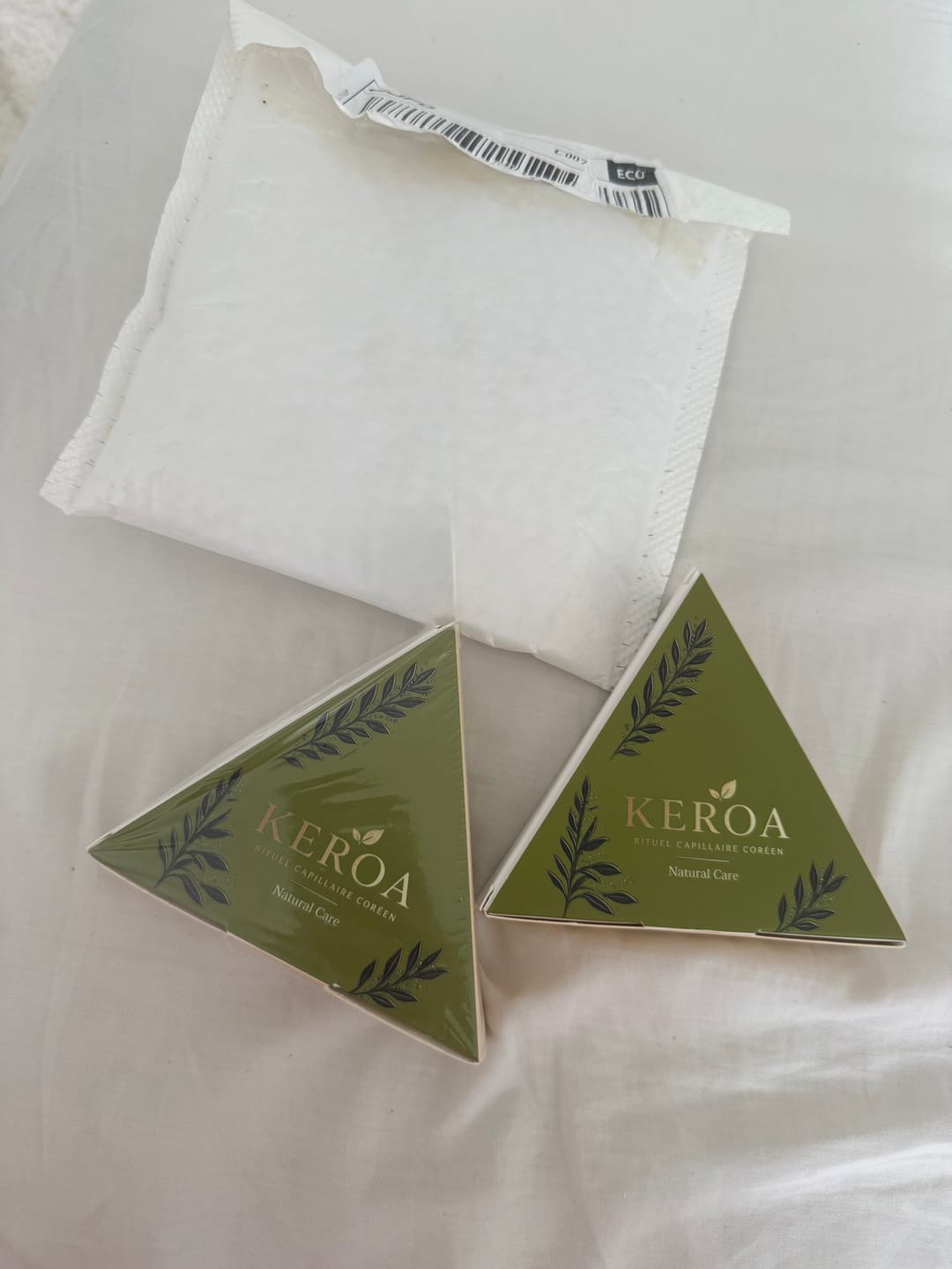 Customer photo review of Savon capillaire coréen