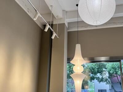 Customer photo review of Washi Paper E Pendant Light, Tall Mulberry Shade, E26/E27, Hardwired