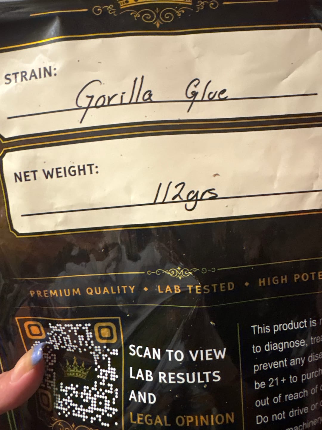Customer photo review of Gorilla Glue Greenhouse THCA