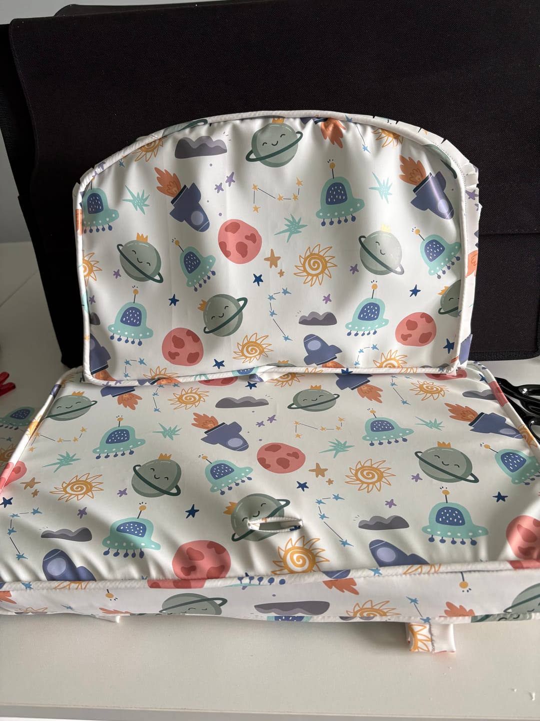 Customer photo review of Space Adventure Raincoat Fabric