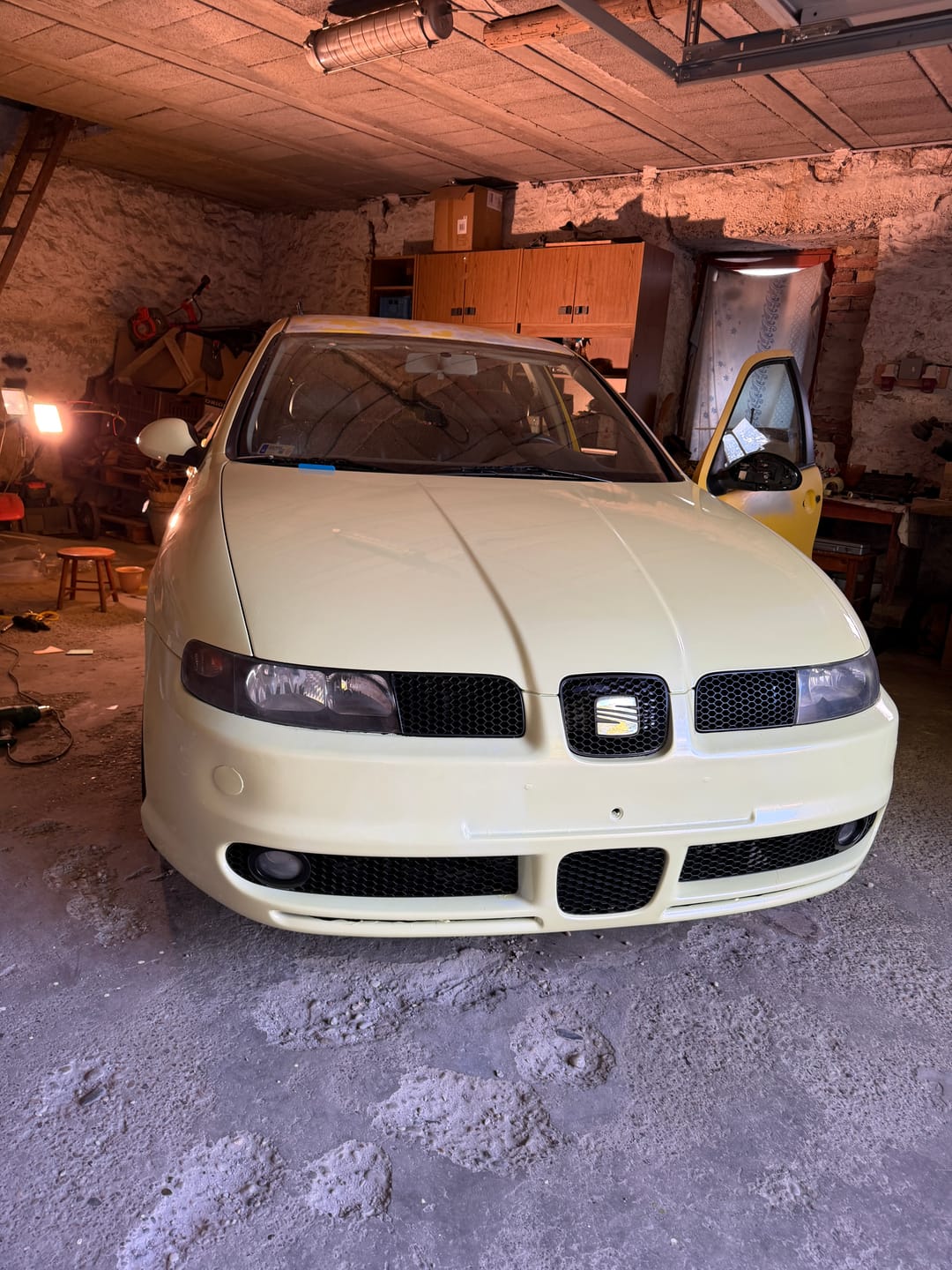 Customer photo review of High Gloss Lime Yellow Vinyl Car Wrap