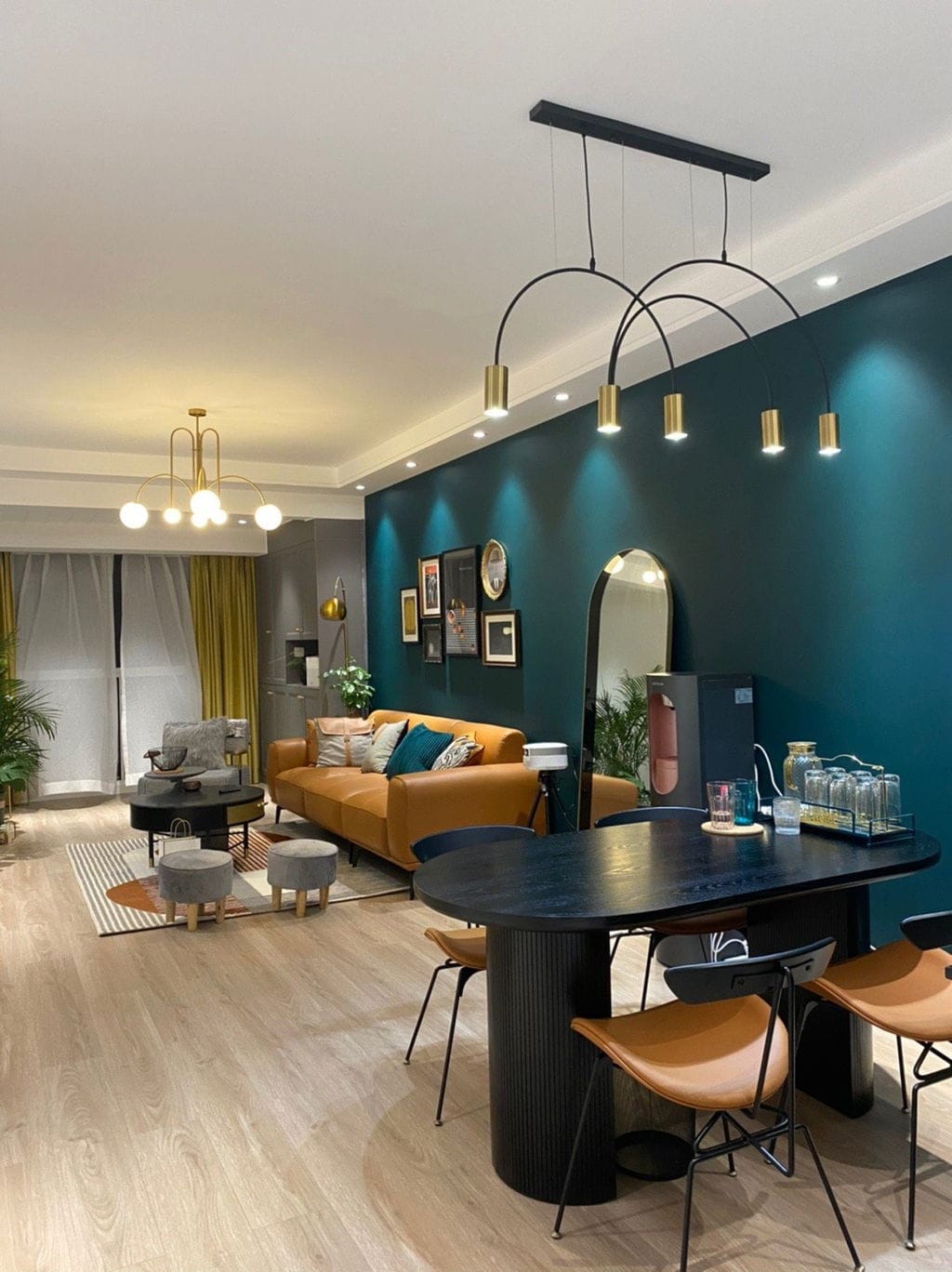 Customer photo review of Pendant Light, Gran Finale 6-Head Glass Suspension, G9, Hardwired