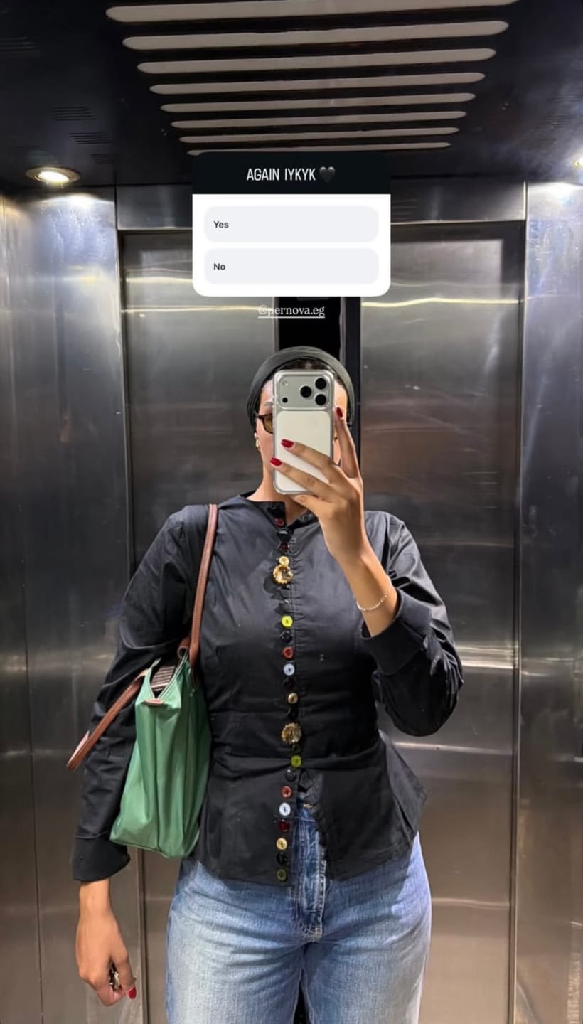 Customer photo review of Button Charm Shirt-Black