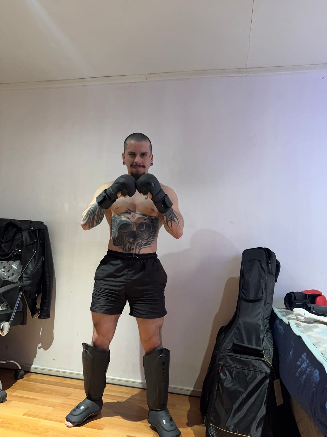 Customer photo review of Pack Inicial MMA Negro Sparring
