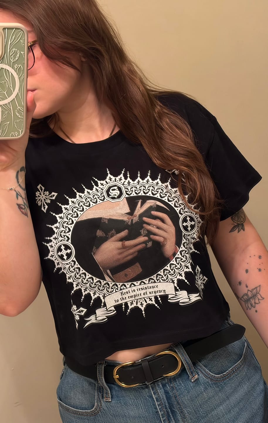 Customer photo review of Seven Sins Crop Tees