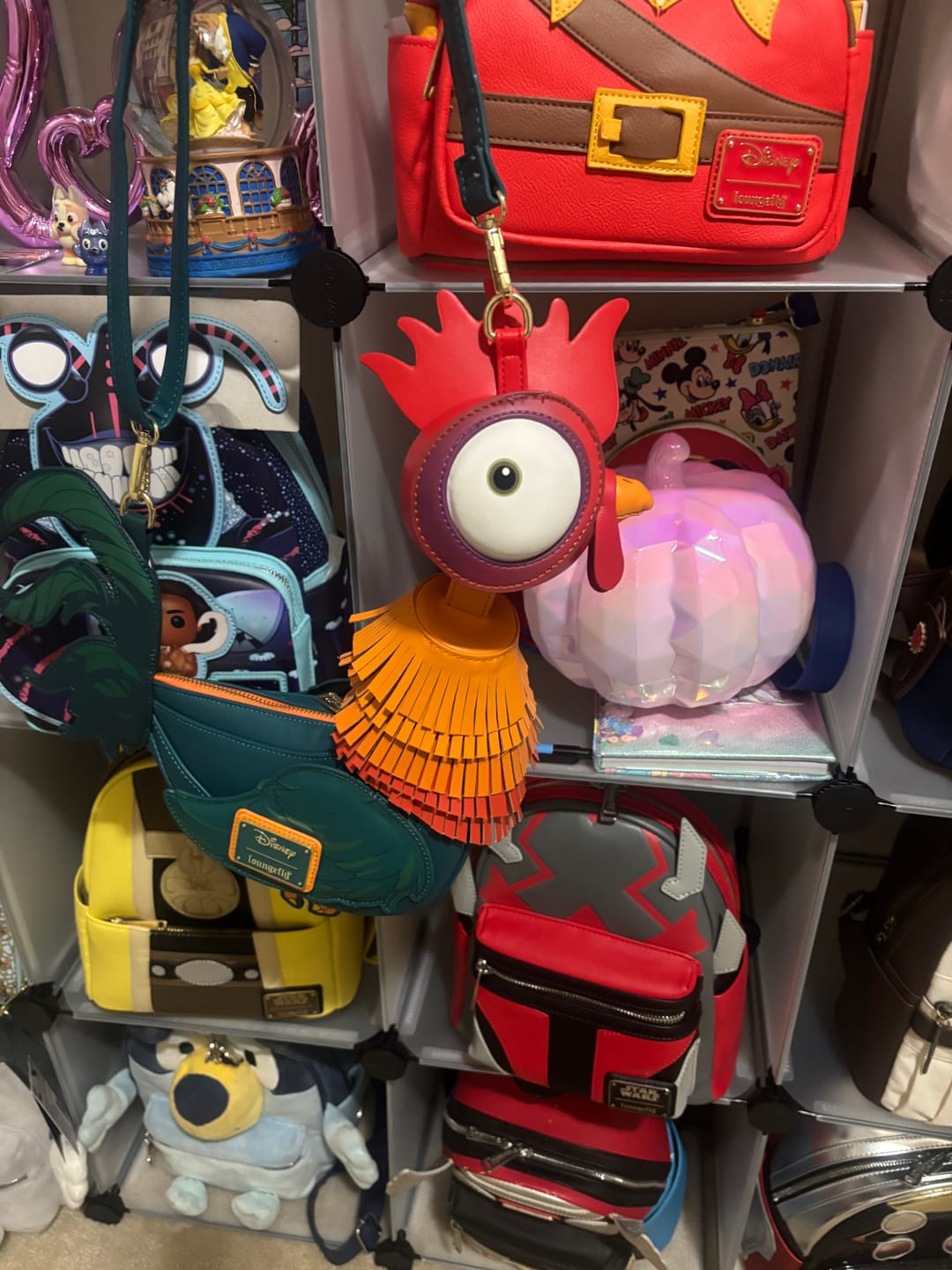 Customer photo review of Loungefly Disney Moana Hei Hei Figural Crossbody Bag - Preorder