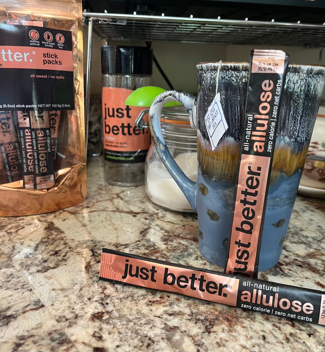 Customer photo review of 18-count Stick Pack Pouch of just better.® allulose