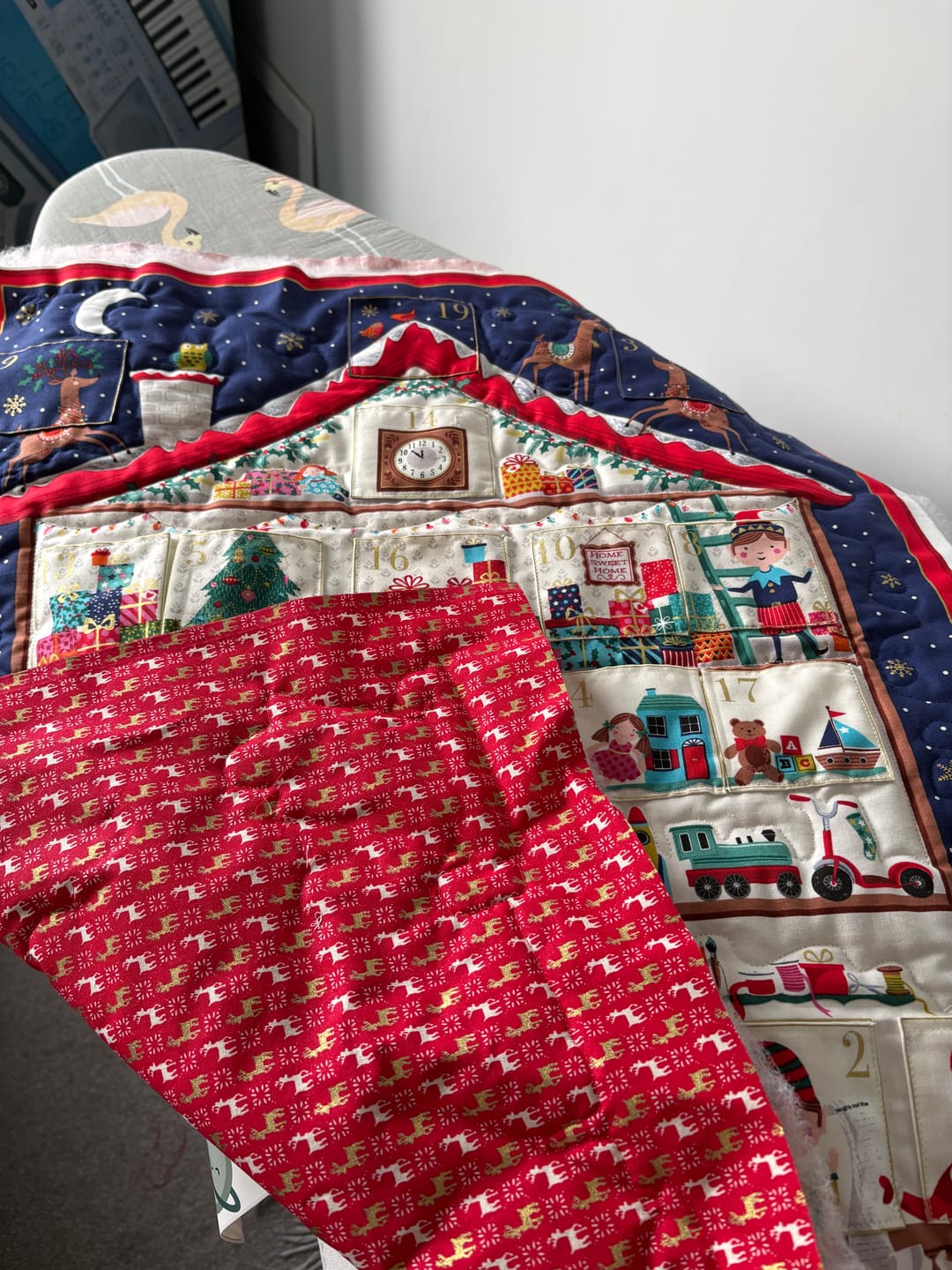 Customer photo review of Golden Forest Christmas Cotton Fabric