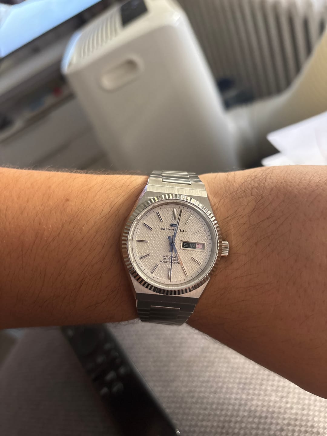 Customer photo review of Reissue | Fluted Bezel | Day-Date Display | Ancient Cloud Motif Dial | 38mm