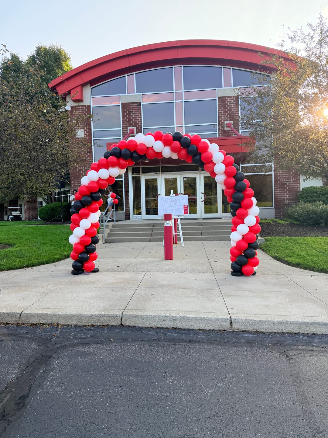 Customer photo review of 10x8ft Aluminum Alloy Tube Arch Balloon Flower Stand For Wedding Birthday Baby Shower
