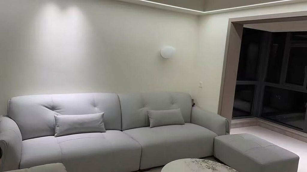 Customer photo review of Wall Lamp, Pebble Hand-Blown Glass Shade, Integrated LED, Models A-D