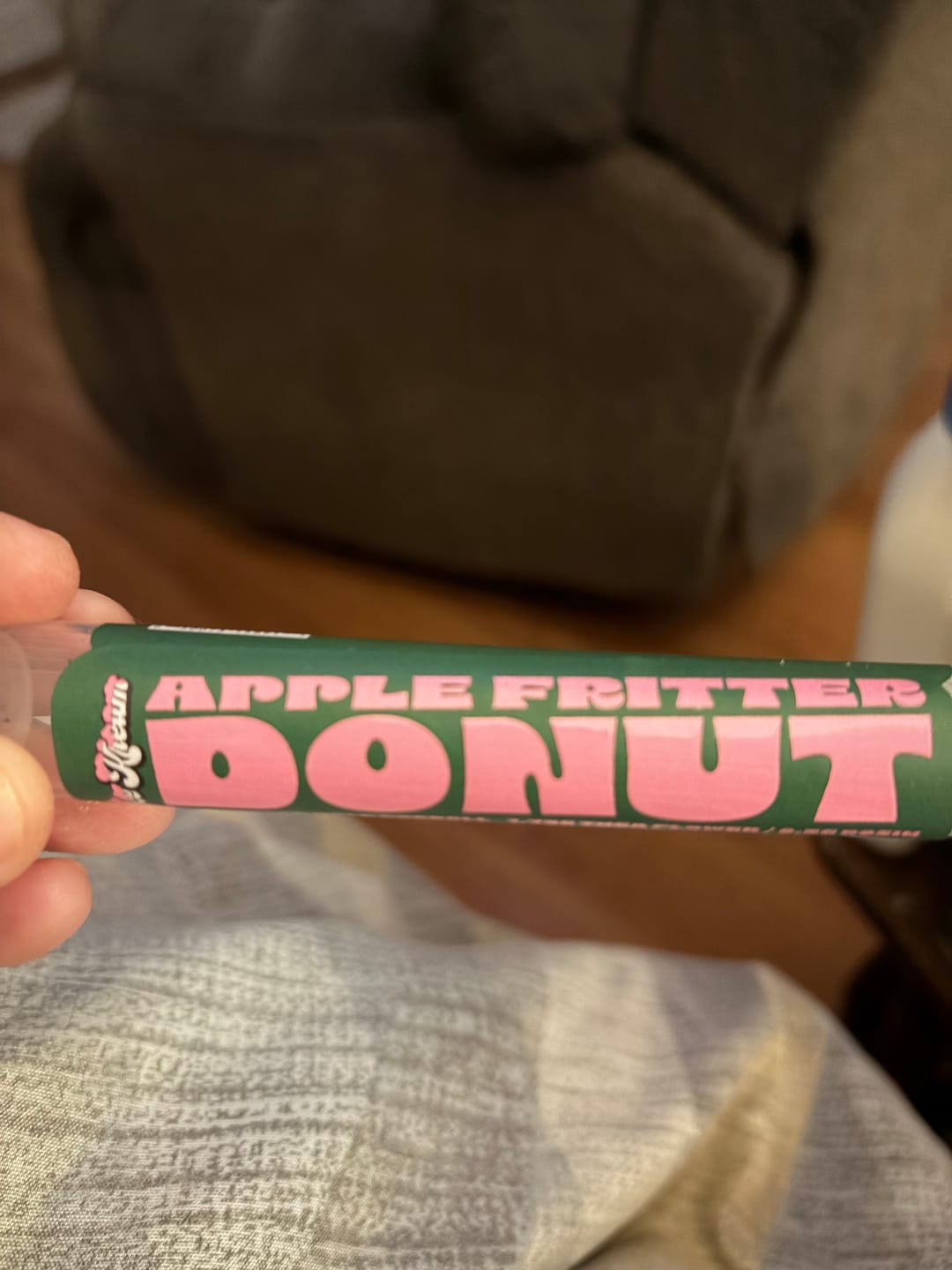 Customer photo review of THCA APPLE FRITTER DONUTS
