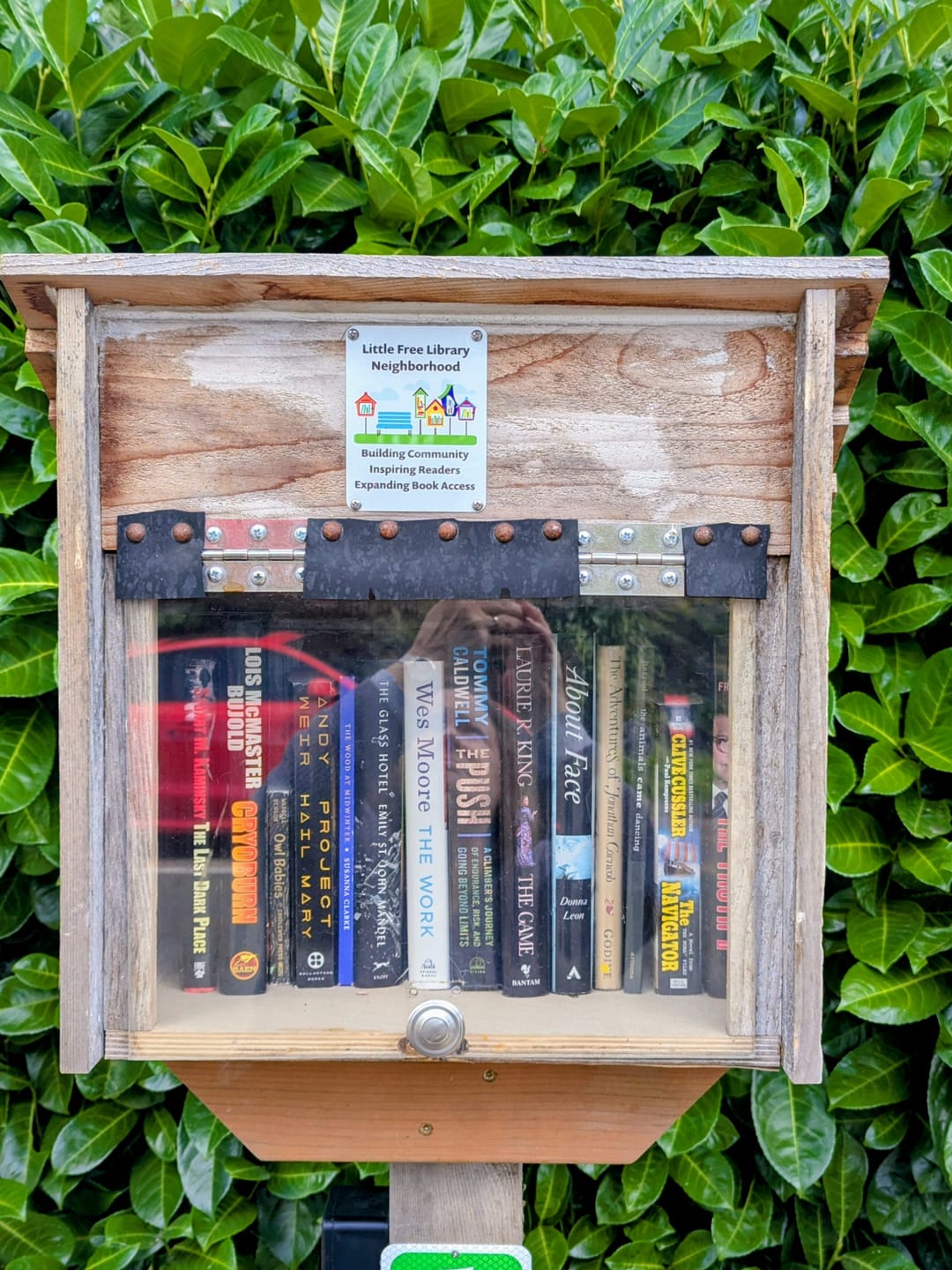 Customer photo review of Little Free Library Neighborhood Sign