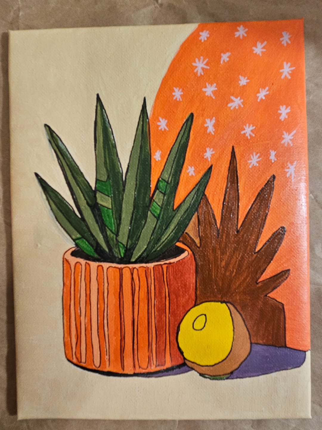 Customer photo review of 6 Mini Paintings - Blooming Cactus Set