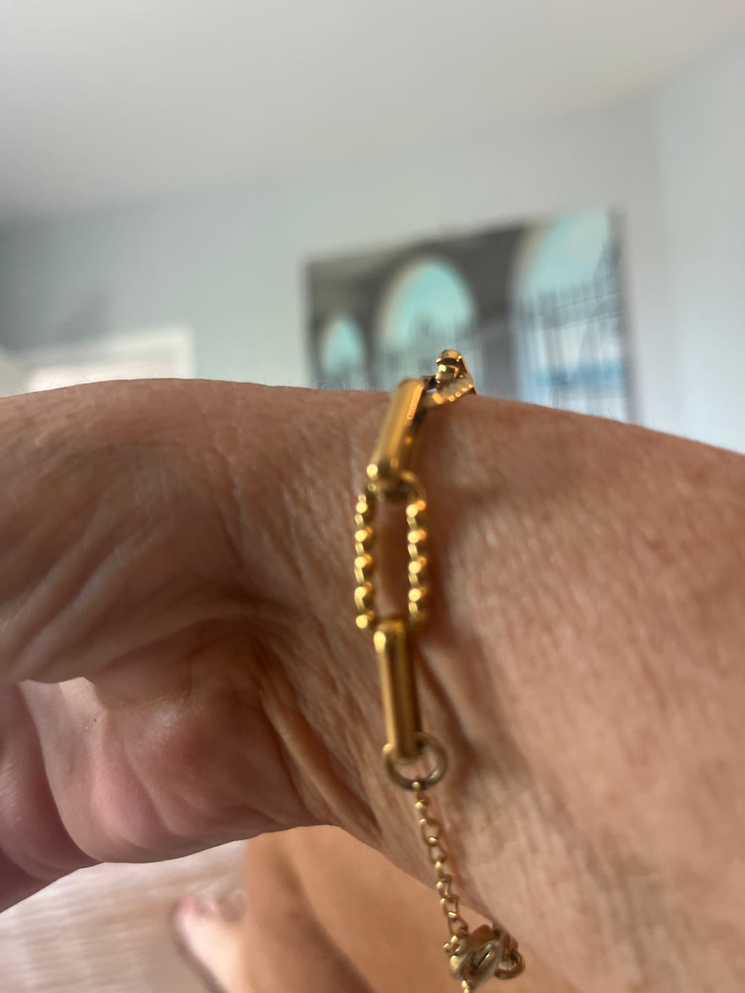 Customer photo review of Jihan Chunky Chain Bracelet