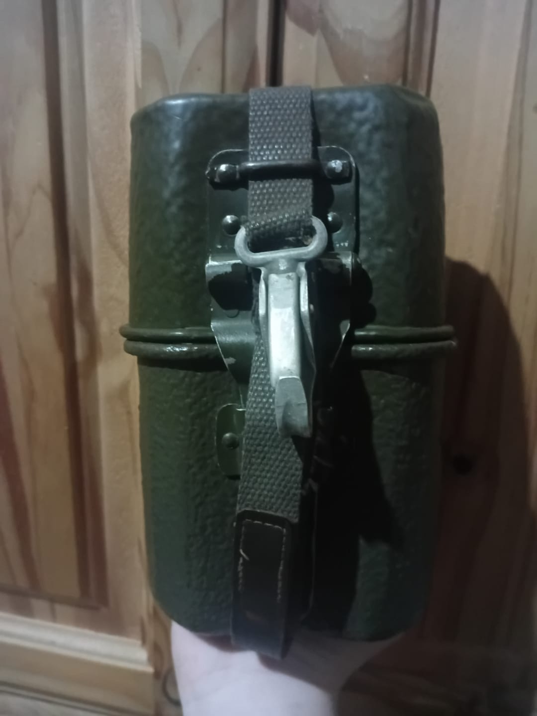 Customer photo review of Original German Army Mess Kit Canteen Drinking Flask Water Bottle Cookware Army