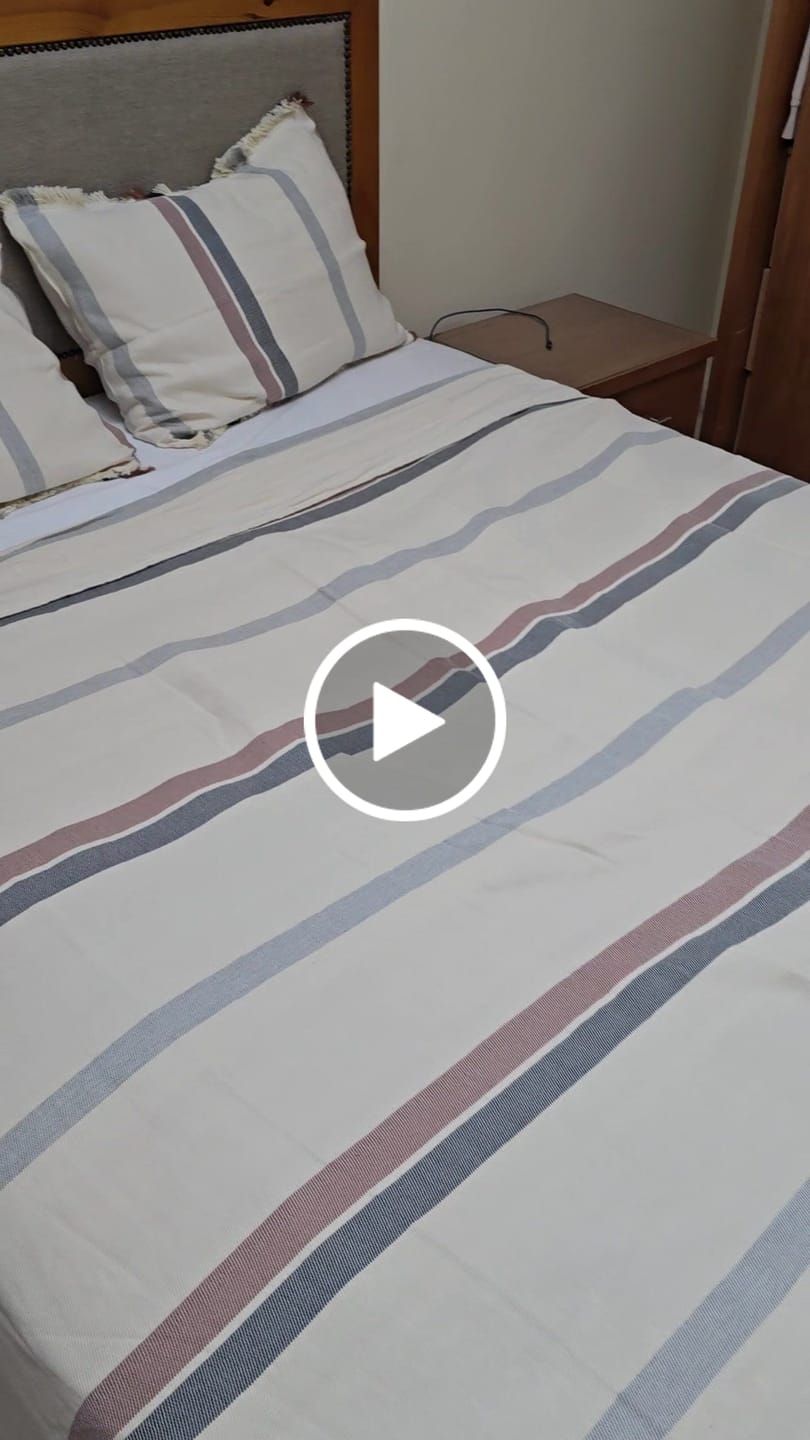 Customer video review of Taji Handmade Cotton Coverlet TA8