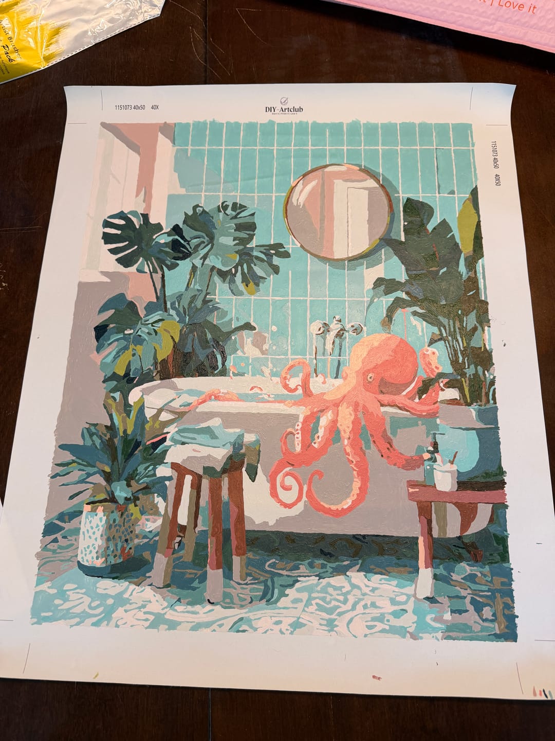 Customer photo review of Octo bath | Paint by Number