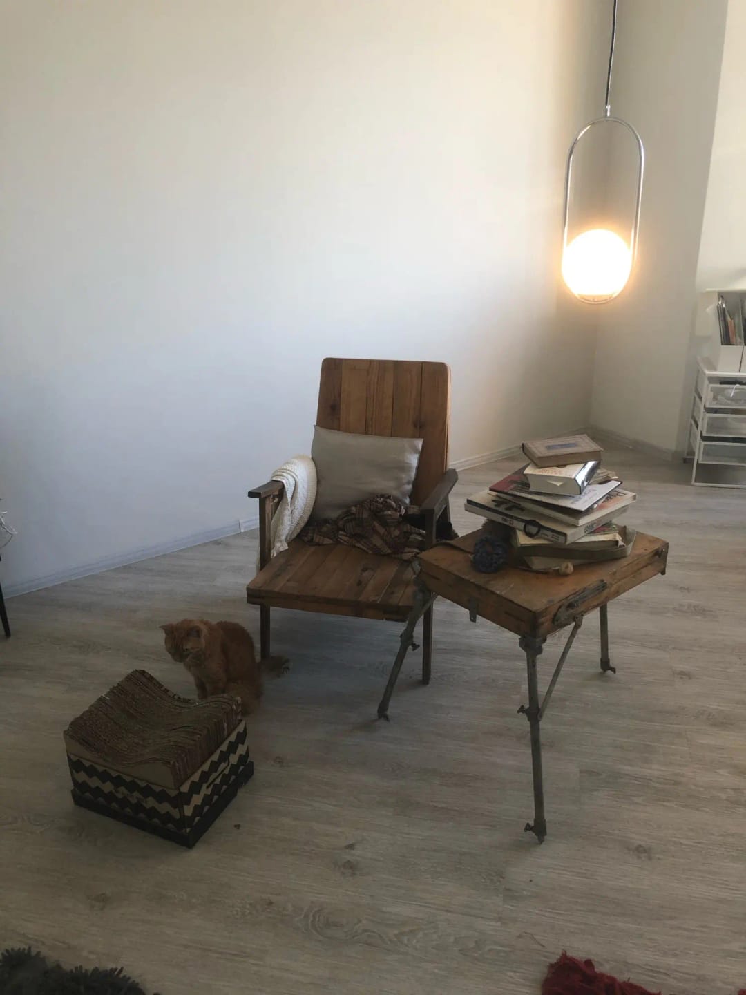 Customer photo review of Mila Pendant Light, White Glass Globe, Brass, Black or Silver, E27
