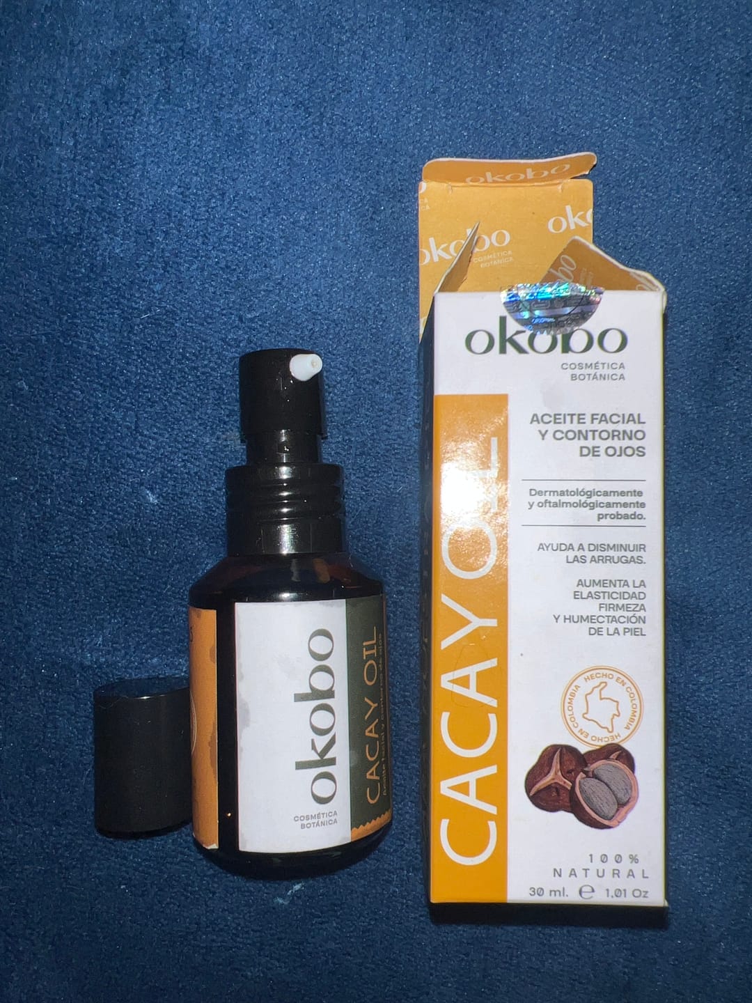 Customer photo review of Cacay Oil - Aceite facial y Contorno de ojos