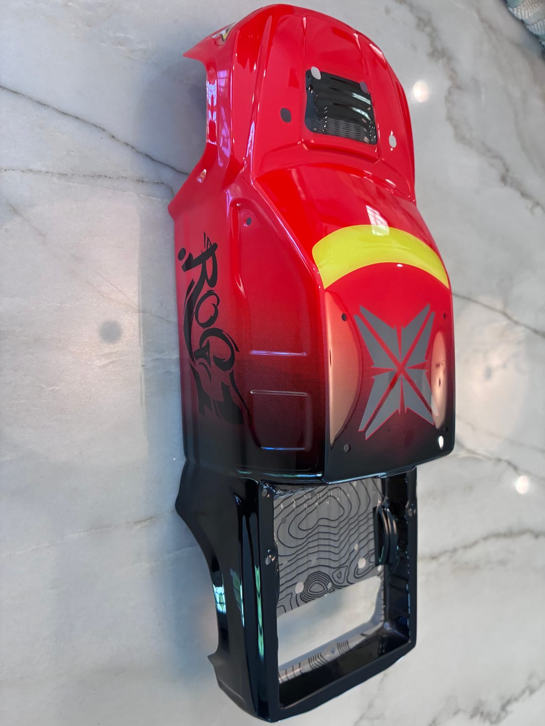 Customer photo review of Red Car Body Spare Part for RC Car ROG1