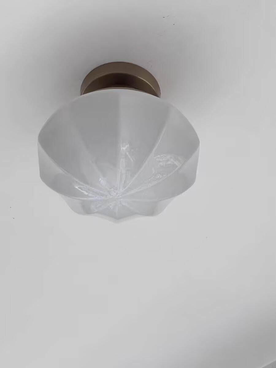 Customer photo review of Ceiling Light, Marta Art Deco Glass Shade, Gold or Chrome, E26/E27