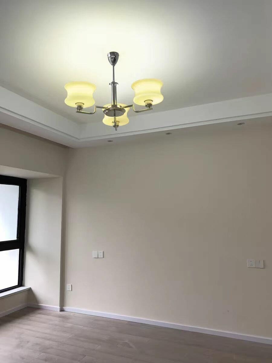Customer photo review of Belue Chandelier, Vintage Glass Globe, Gold or Chrome, E26/E27