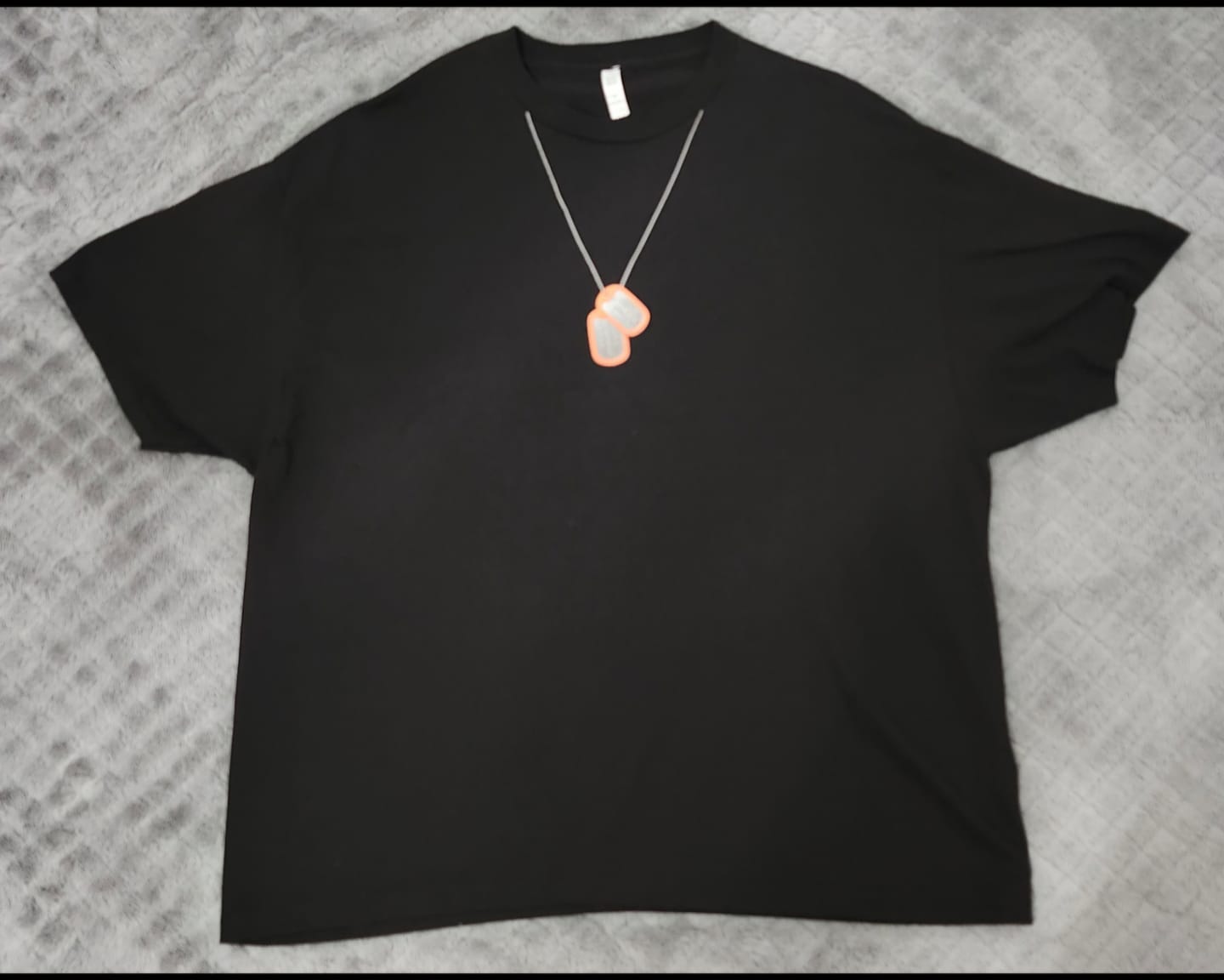 Customer photo review of The Supporter Tee Black