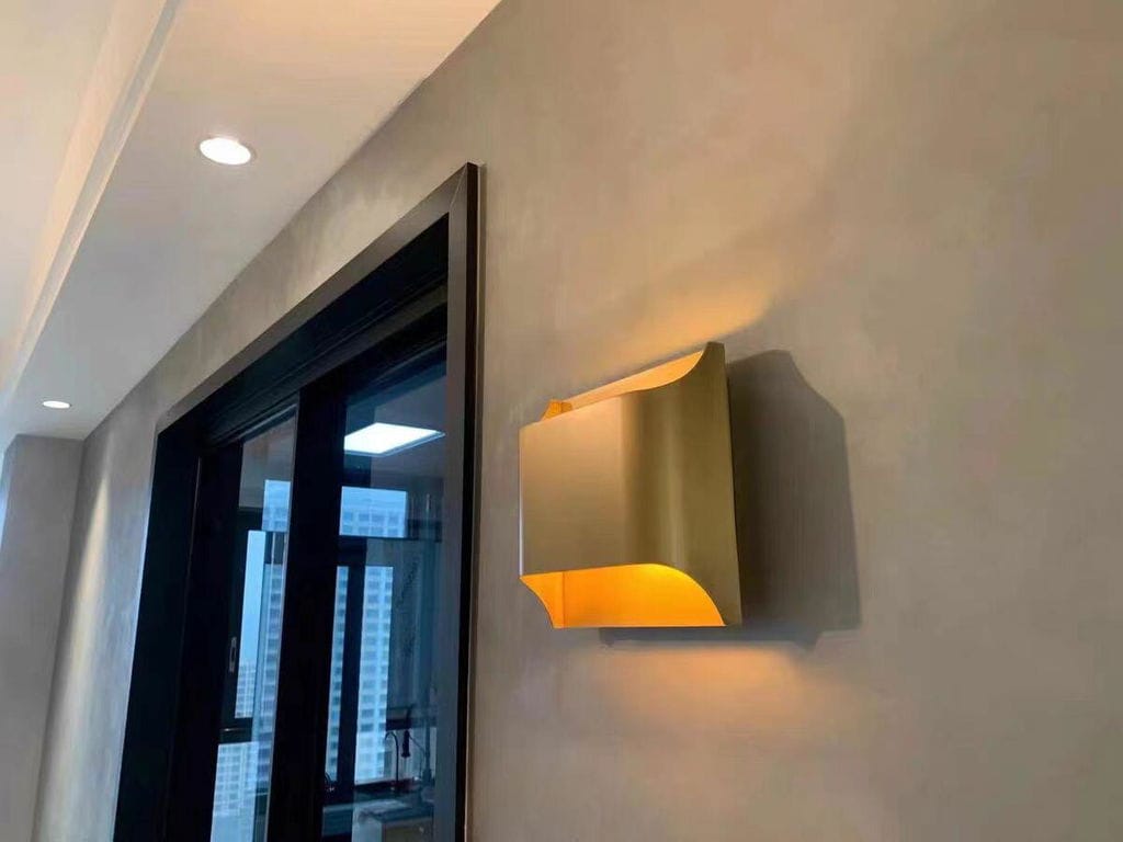 Customer photo review of Wall Sconce, Leclerc Solid Brass, E14 or G9, Brass or Matte Black