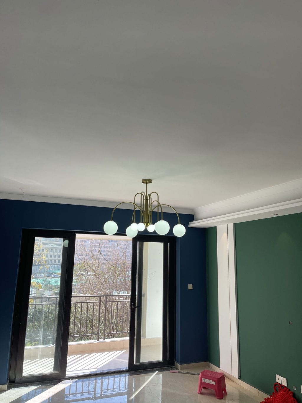 Customer photo review of Pendant Light, Gran Finale 6-Head Glass Suspension, G9, Hardwired