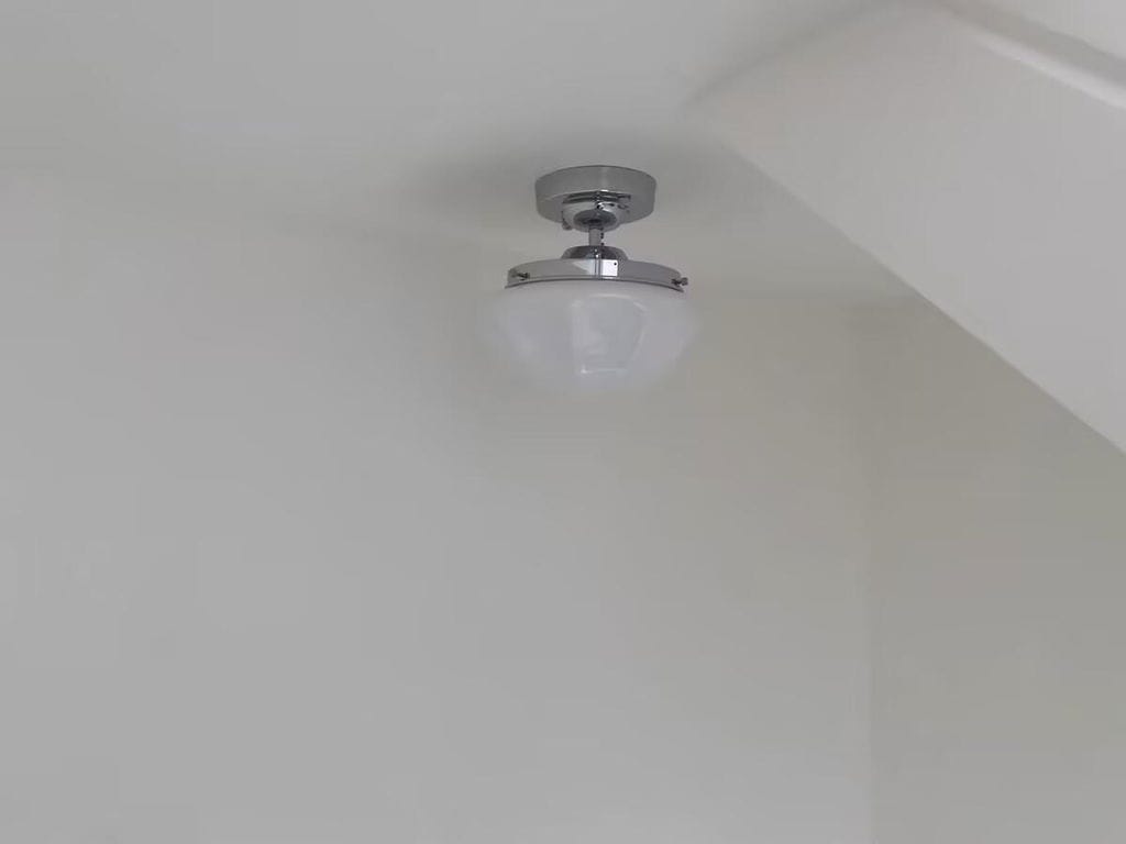Customer photo review of Ceiling Light, Marta Art Deco Glass Shade, Gold or Chrome, E26/E27
